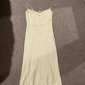 Aritzia super cute long yellow dress